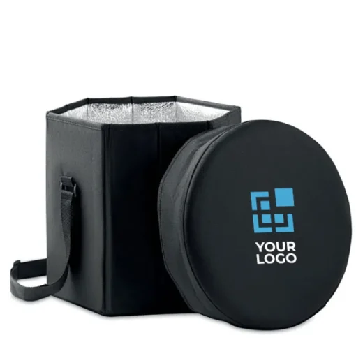 Gift Campaign Borsa termica in alluminio con logo si trasforma in sgabello o tavolino> Borse Termiche