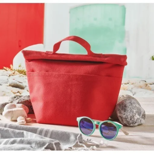 Gift Campaign Borsa termica in cotone riciclato con chiusura rolltop e manico> Borse Termiche