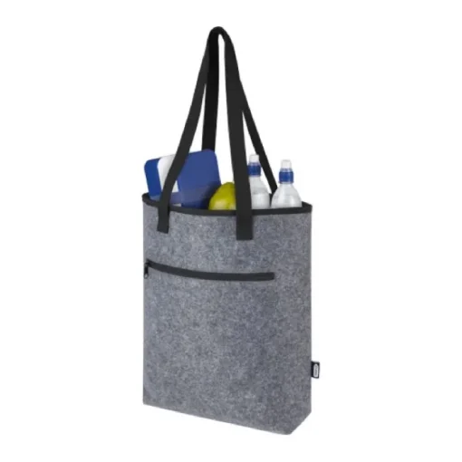 Gift Campaign Borsa termica in feltro riciclato GRS con manici lunghi in cotone> Borse Termiche|Borse Per La Spesa