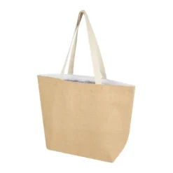 Gift Campaign Borsa termica in juta laminata 300g/m2 resistente alla usura da 12l> Borse Termiche|Borse In Juta