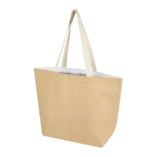 Gift Campaign Borsa termica in juta laminata 300g/m2 resistente alla usura da 12l> Borse Termiche|Borse In Juta