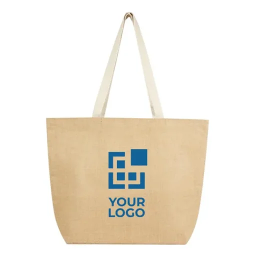 Gift Campaign Borsa termica in juta laminata 300g/m2 resistente alla usura da 12l> Borse Termiche|Borse In Juta