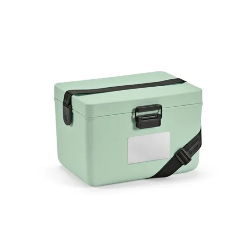 Gift Campaign Borsa termica in plastica riciclata colorata con tracolla nera da 12l> Borse Termiche