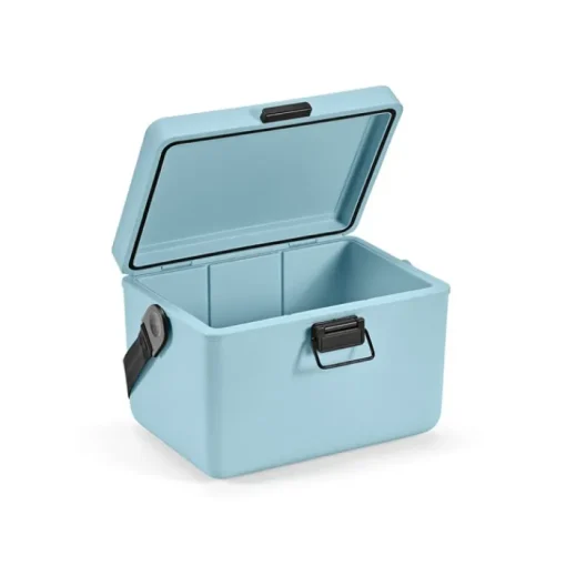 Gift Campaign Borsa termica in plastica riciclata colorata con tracolla nera da 12l> Borse Termiche