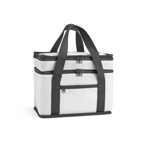 Gift Campaign Borsa termica in rPET con 2 scomparti e cerniere a iniezione termica 10l> Borse Termiche