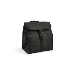 Gift Campaign Borsa termica in rPET con finiture nere e chiusura con patta e fibbia> Borse Termiche