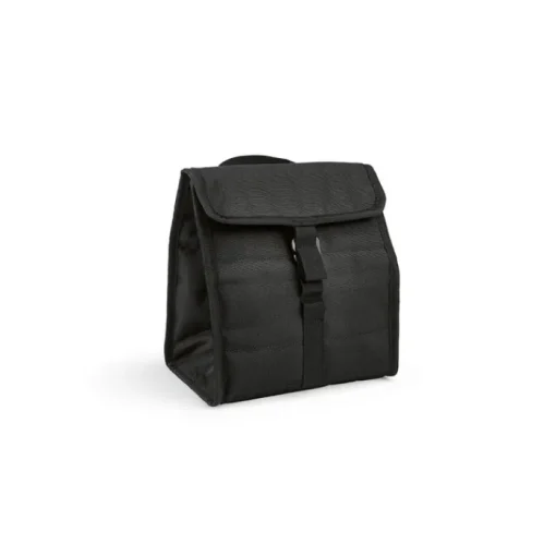 Gift Campaign Borsa termica in rPET con finiture nere e chiusura con patta e fibbia> Borse Termiche