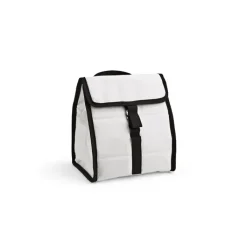 Gift Campaign Borsa termica in rPET con finiture nere e chiusura con patta e fibbia> Borse Termiche