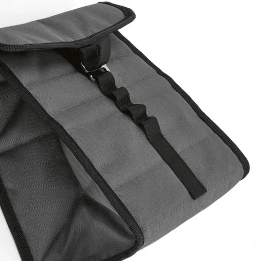 Gift Campaign Borsa termica in rPET con finiture nere e chiusura con patta e fibbia> Borse Termiche