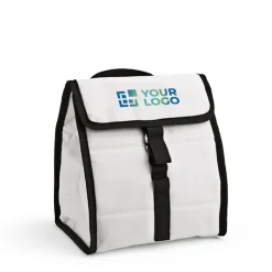 Gift Campaign Borsa termica in rPET con finiture nere e chiusura con patta e fibbia></noscript> Borse Termiche