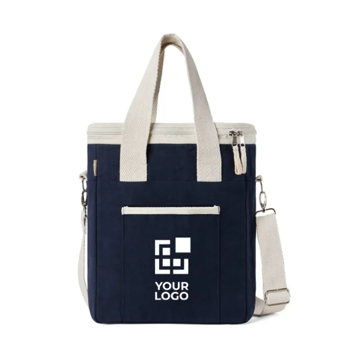 Gift Campaign Borsa termica in tela riciclata da 500 g/m2 con tracolla e maniglie> Borse Termiche