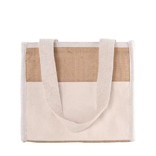 Gift Campaign Borsa termica juta esterna alluminio interno tasca frontale Malibu> Borse Termiche