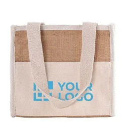 Gift Campaign Borsa termica juta esterna alluminio interno tasca frontale Malibu> Borse Termiche