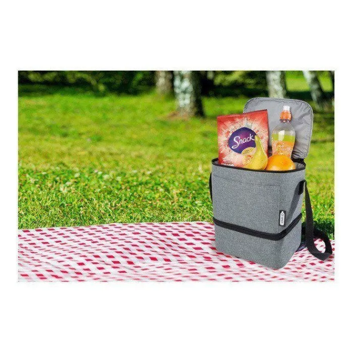 Gift Campaign Borsa termica riciclata multiscomparto tracolla regolabile Go Out> Borse Termiche