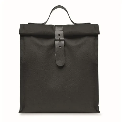 Gift Campaign Borsa termica rolltop in poliestere con manico e chiusura in pelle> Borse Termiche