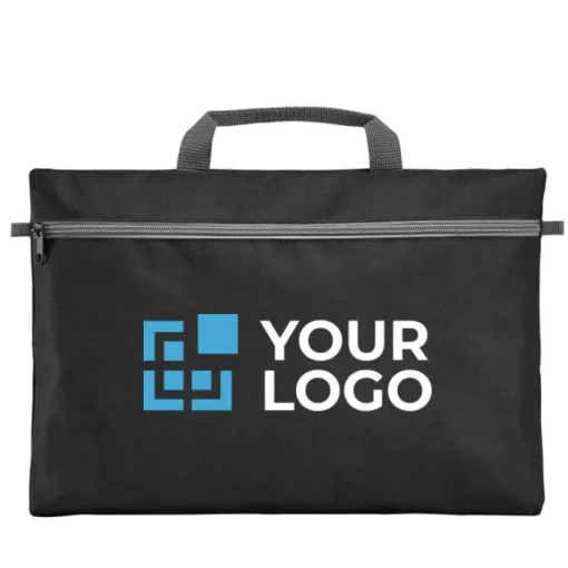Gift Campaign Borsa ufficio pubblicitaria poliestere 600D con zip Basic> Ventiquattrore Personalizzate