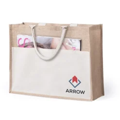 Gift Campaign Borse di juta da personalizzare con logo tasca anteriore Pocket XL></noscript> Borse In Juta