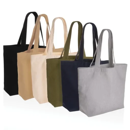 Gift Campaign Borse di tela personalizzate con tasca interna 240 g/m2 EcoTrace Raw> Gadget Ecologici|Tote Bag Personalizzate