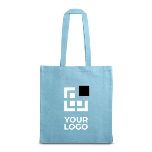 Gift Campaign Borse in cotone riciclato da 140 g/m2 e manici lunghi Reciclo Colors> Shopper In Cotone Personalizzate