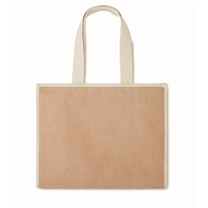 Gift Campaign Borse in juta e canvas personalizzate chiusura in velcro RealFood> Borse In Juta