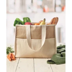 Gift Campaign Borse in juta e canvas personalizzate chiusura in velcro RealFood></noscript> Borse In Juta