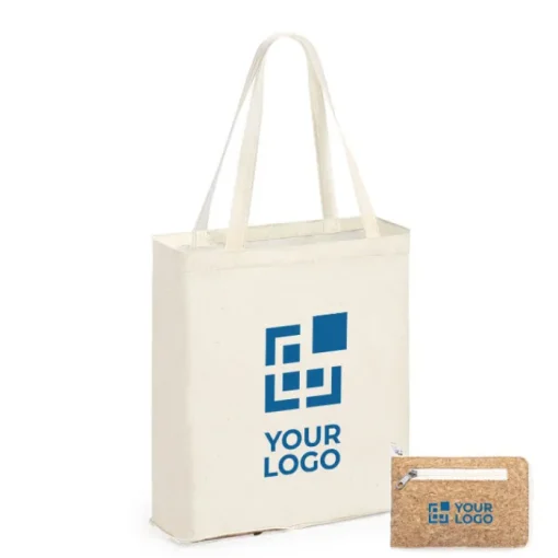 Gift Campaign Borse per la spesa richiudibili personalizzate resistenti 8 kg 110 g/m2 Cork> Tote Bag Personalizzate|Shopper In Cotone Personalizzate