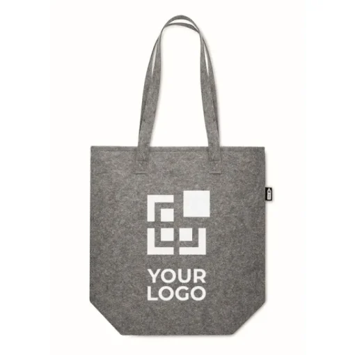 Gift Campaign Borse personalizzate in feltro con manici lunghi e soffietto RPET> Tote Bag Personalizzate|Borse Di Tela Personalizzate