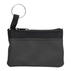 Gift Campaign Borsellini personalizzati in nylon con zip nera e portachiavi> Portafogli