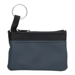 Gift Campaign Borsellini personalizzati in nylon con zip nera e portachiavi> Portafogli