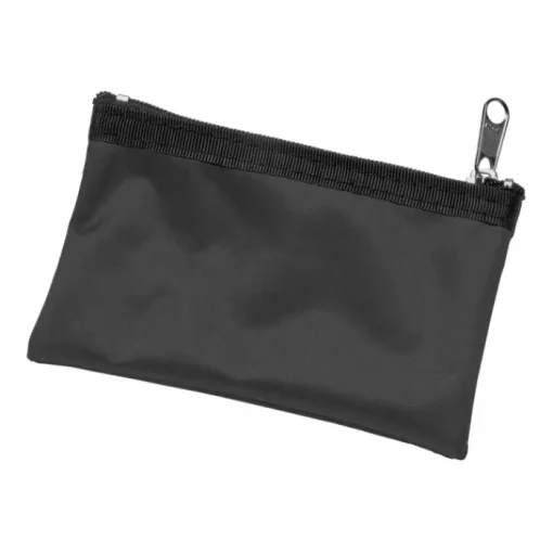 Gift Campaign Borsellino personalizzato in nylon con chiusura a zip nera> Portafogli