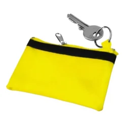 Gift Campaign Borsellino personalizzato in nylon con chiusura a zip nera></noscript> Portafogli