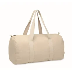 Gift Campaign Borsone con tasca laterale in cotone e poliestere riciclato 320 g/m²> Borse Da Viaggio