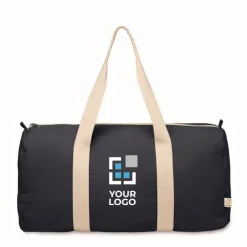 Gift Campaign Borsone con tasca laterale in cotone e poliestere riciclato 320 g/m²></noscript> Borse Da Viaggio