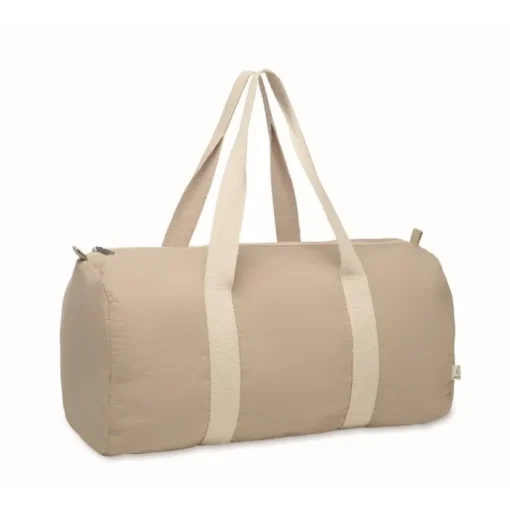 Gift Campaign Borsone con tasca laterale in cotone e poliestere riciclato 320 g/m²> Borse Da Viaggio