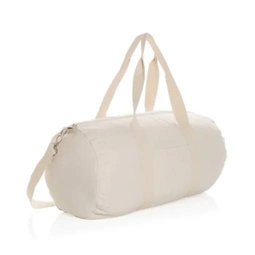 Gift Campaign Borsone da viaggio con logo riciclato colore naturale EcoTrace Raw> Gadget Ecologici|Borse Da Viaggio