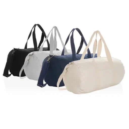 Gift Campaign Borsone da viaggio con logo riciclato colore naturale EcoTrace Raw> Gadget Ecologici|Borse Da Viaggio