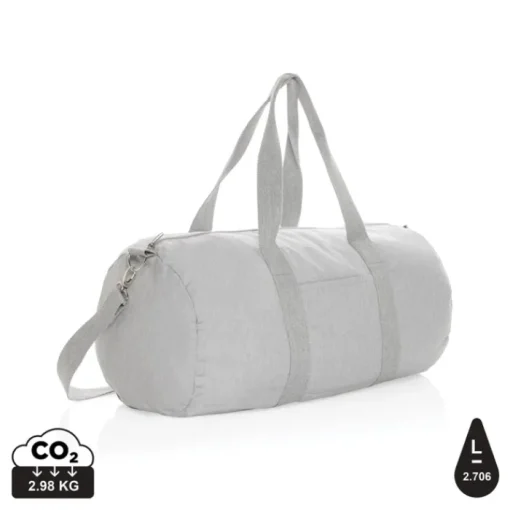 Gift Campaign Borsone da viaggio con logo riciclato colore naturale EcoTrace Raw> Gadget Ecologici|Borse Da Viaggio