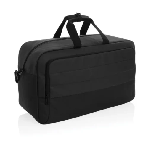Gift Campaign Borsoni da viaggio personalizzati in rPET con scomparto e fascia per trolley> Borse Da Viaggio