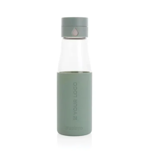 Gift Campaign Bottiglia con monitoraggio dell'idratazione 600ml Crystal Ukiyo> Borracce In Vetro