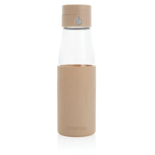 Gift Campaign Bottiglia con monitoraggio dell'idratazione 600ml Crystal Ukiyo> Borracce In Vetro