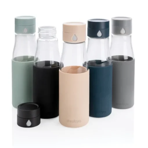 Gift Campaign Bottiglia con monitoraggio dell'idratazione 600ml Crystal Ukiyo> Borracce In Vetro