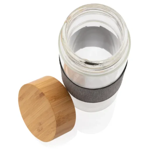 Gift Campaign Bottiglia di vetro borosilicato personalizzabile 750ml Crystal Sleeve> Borracce In Vetro
