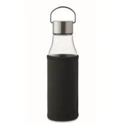 Gift Campaign Bottiglia di vetro con custodia e tappo antifuga in acciaio inox> Borracce In Vetro