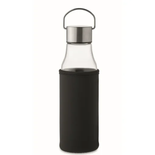 Gift Campaign Bottiglia di vetro con custodia e tappo antifuga in acciaio inox> Borracce In Vetro