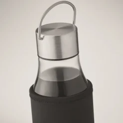 Gift Campaign Bottiglia di vetro con custodia e tappo antifuga in acciaio inox></noscript> Borracce In Vetro