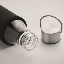 Gift Campaign Bottiglia di vetro con custodia e tappo antifuga in acciaio inox></noscript> Borracce In Vetro
