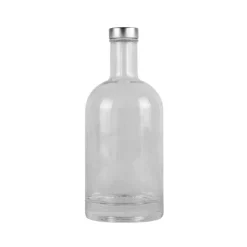 Gift Campaign Bottiglia di vetro personalizzata con tappo in alluminio da 750ml> Borracce In Vetro