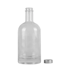 Gift Campaign Bottiglia di vetro personalizzata con tappo in alluminio da 750ml> Borracce In Vetro