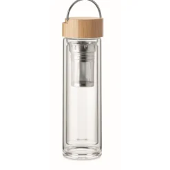 Gift Campaign Bottiglia di vetro promozionale con infusore da 400ml Tea Catch> Borracce Termiche|Borracce In Vetro