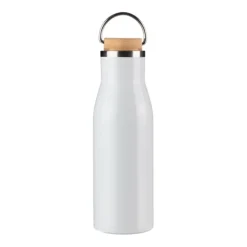 Gift Campaign Bottiglia in acciaio inox riciclato con tappo in bambù 500ml> Borracce Di Metallo